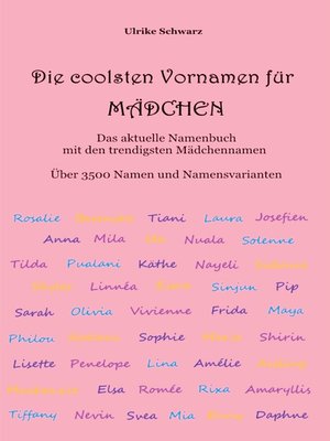 cover image of Die coolsten Vornamen für Mädchen--Das aktuelle Namenbuch mit den trendigsten Mädchennamen